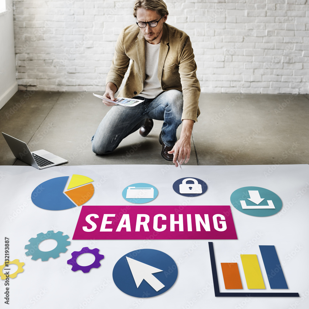 Seo Search Engine Optimization Searching Concept