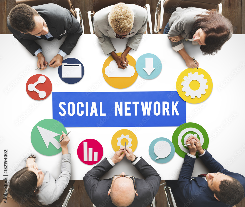 Social Media Network Internet Connection Concept