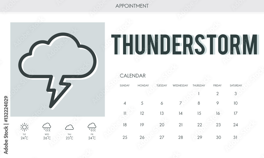 Forecast Overcast Weather Report Concept