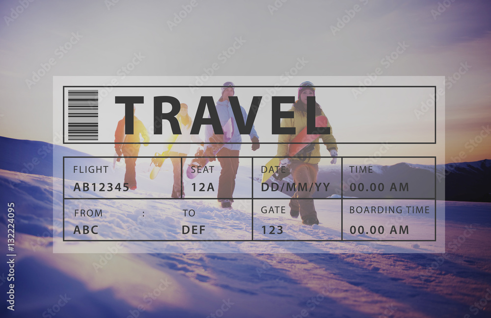 Flight Travel Vacation Holiday Destination Concept