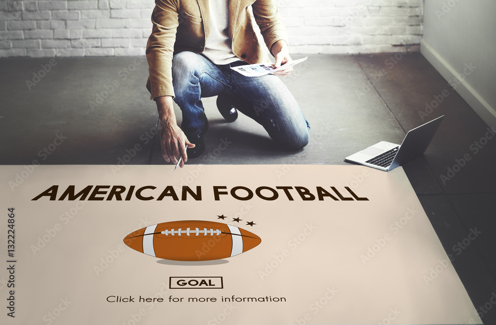 American Football Exercise Sport Concept