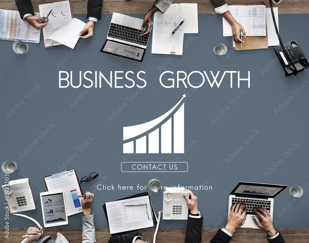 Business Success Report Graph Concept