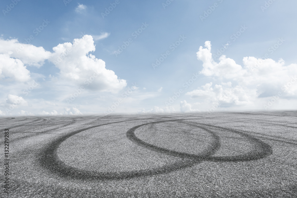 Asphalt Road and sky