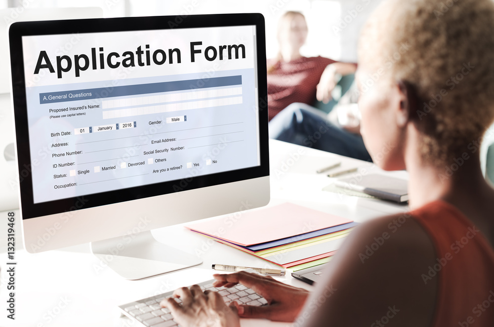 Application Form Information Employment Concept