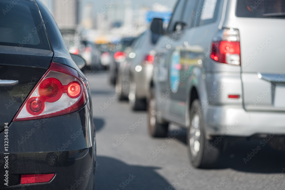 traffic jam on express way