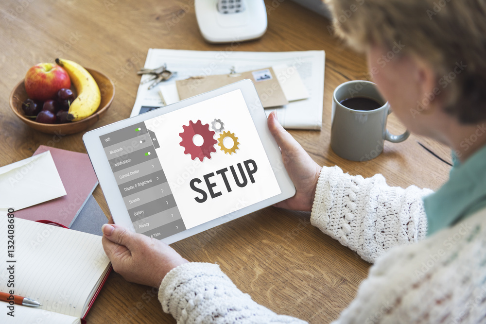 Setup Settings Configuration Tools Concept