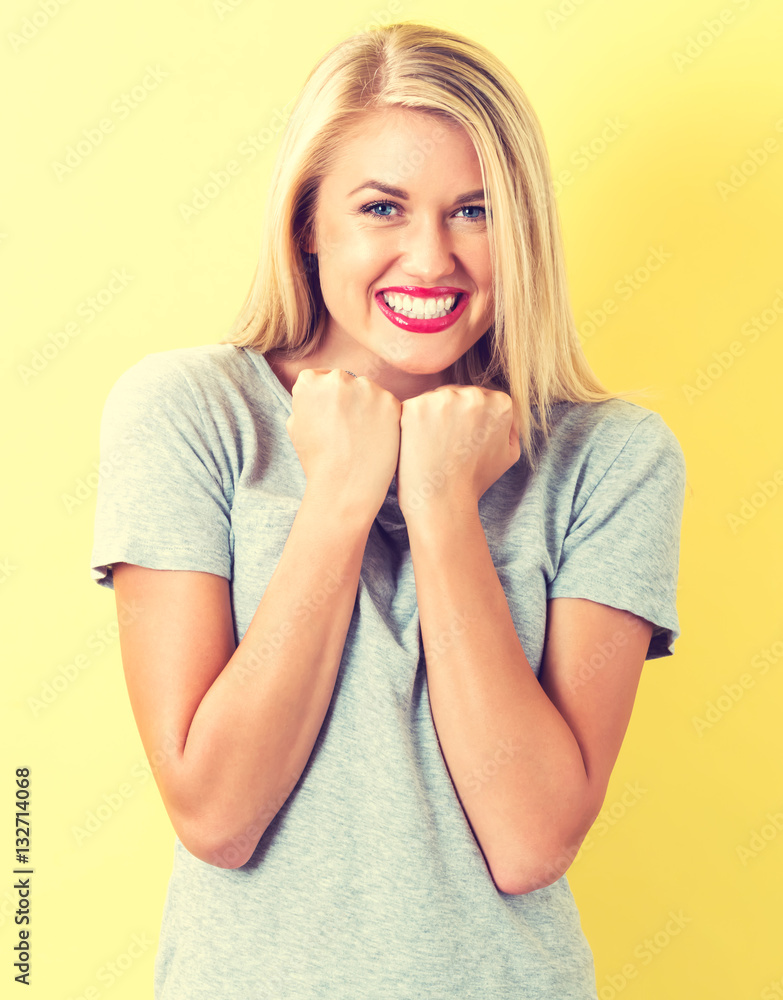 Happy young woman