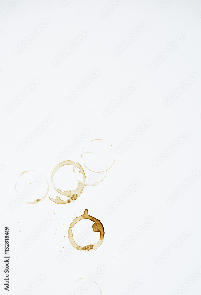 Coffee Spill Dirty Stain Copy Space Concept