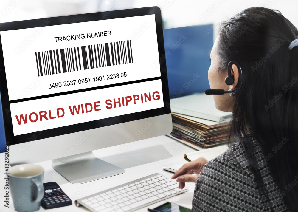 Bar Code Order Tracking Number Concept