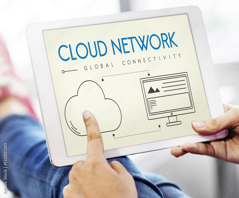 Cloud Network Global Connectivity Share Concept