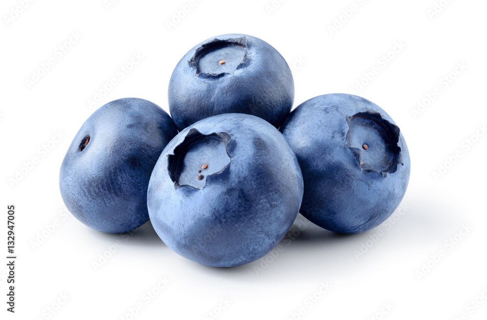 Blueberry. Fresh berries isolated on white background.