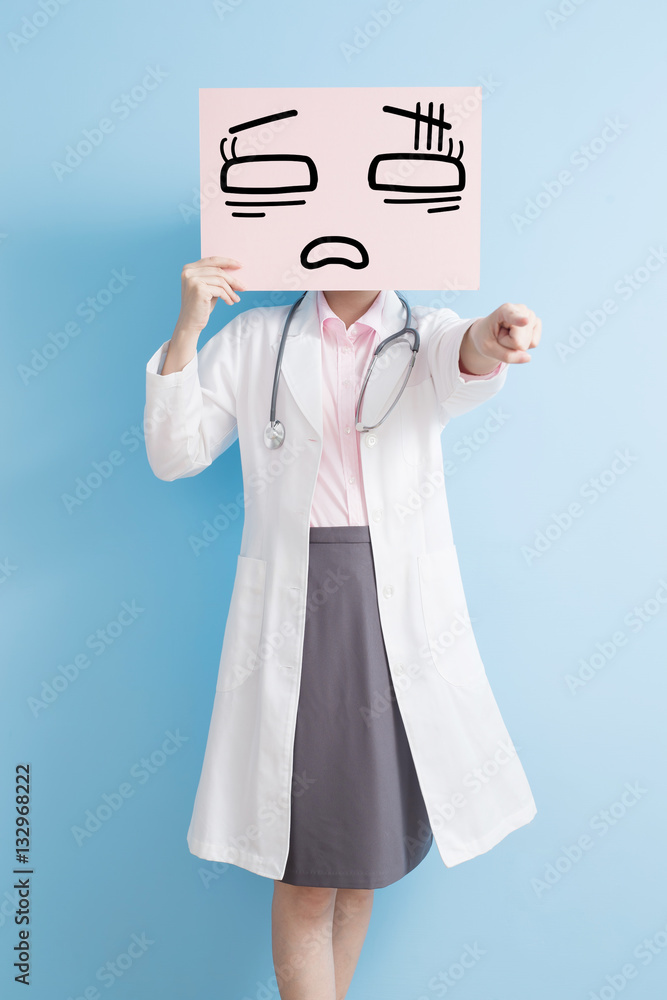 woamn doctor take tired billboard