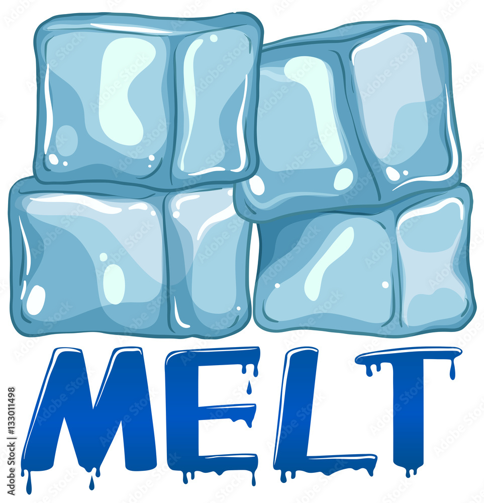 Font design for word melt