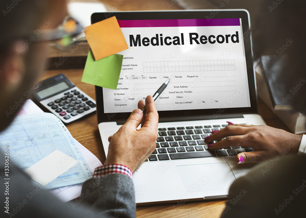 Medical Record Report Healthcare Document Concept