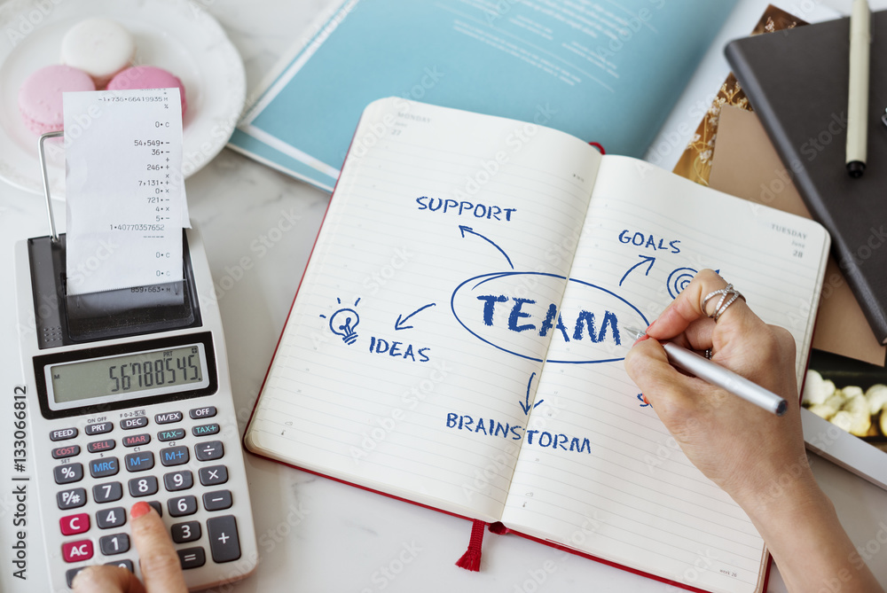 Team Support Ideas Business Concept