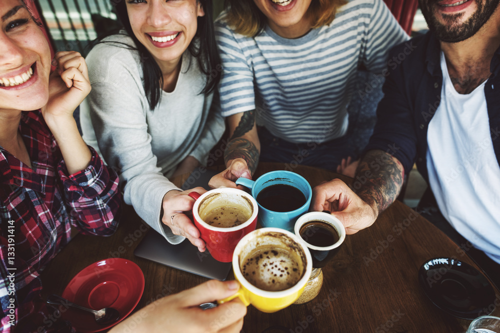 Camping Coffee Break Togetherness Friendship Concept