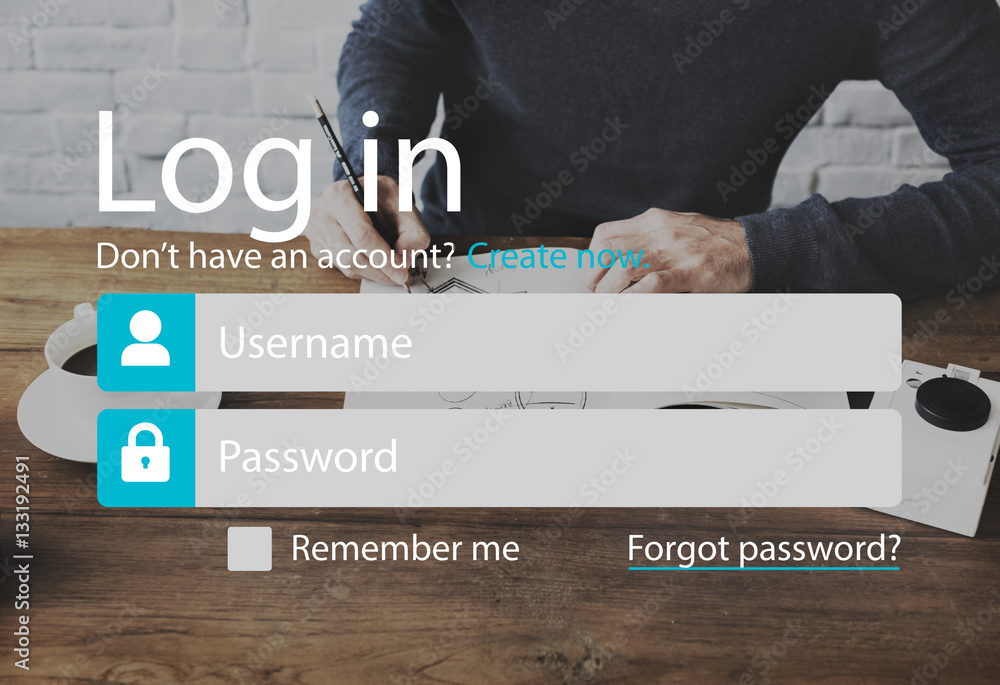 Log In Accessibility Password Security System Concept