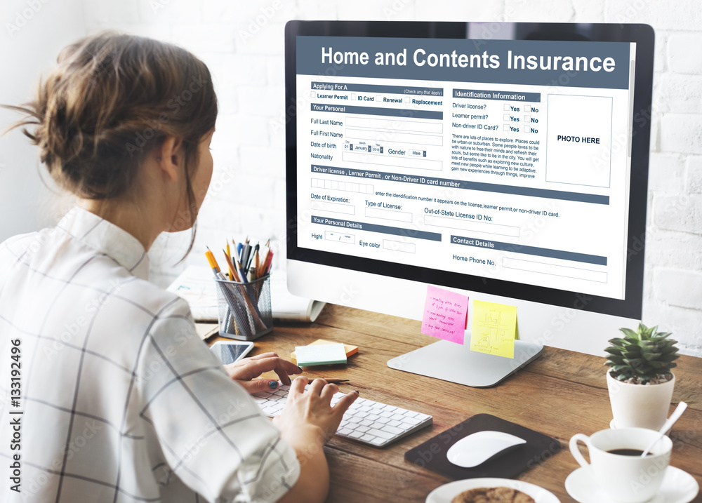 Home Contents Insurance Protection Safety Concept