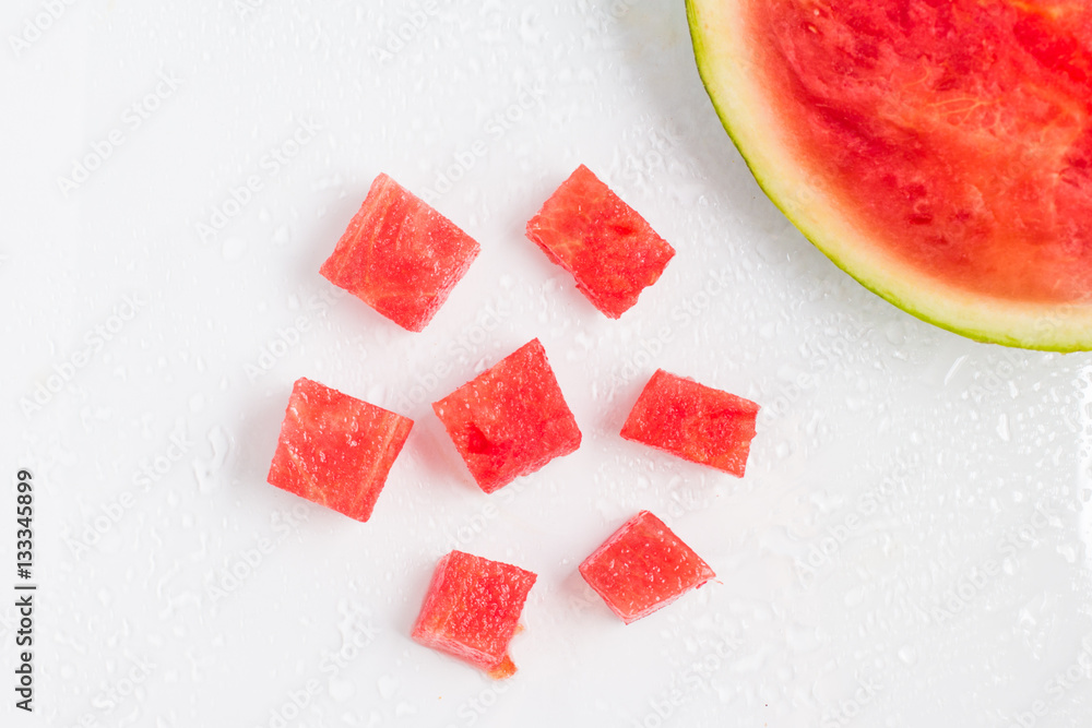 Refreshing Watermelon Pieces