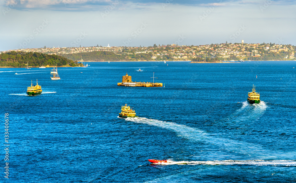 Boats in Sydney Harbour - Australia