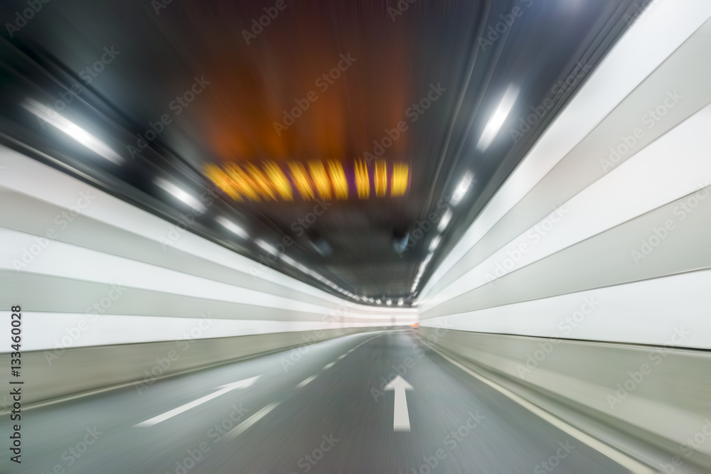 underwater tunnel interior