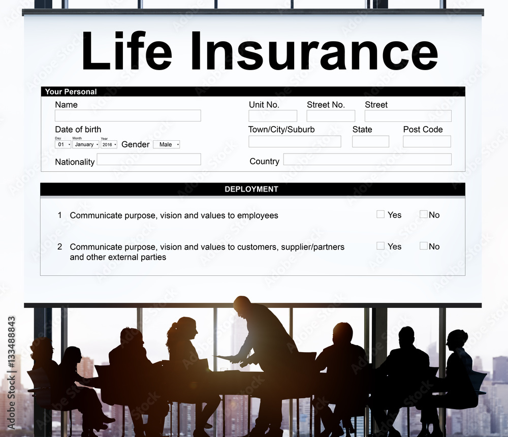 Life Insurance Policy Terms of Use Concept