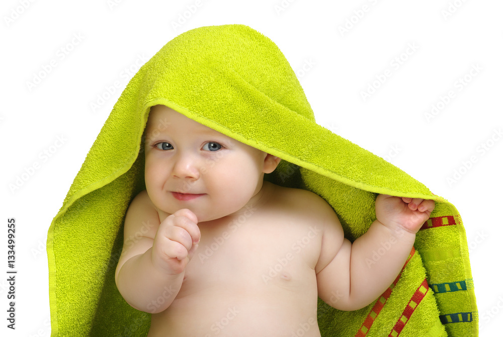 baby in towel