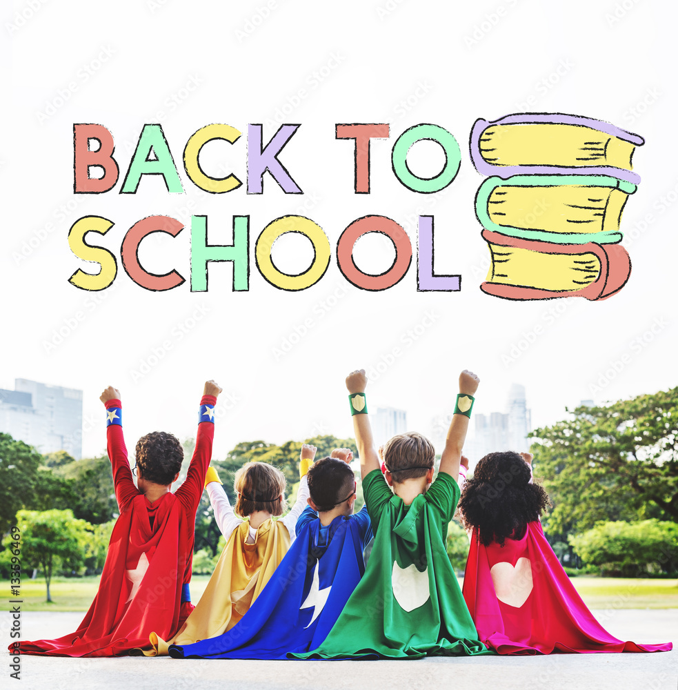 SuperKids Back To School Enjoyment Concept