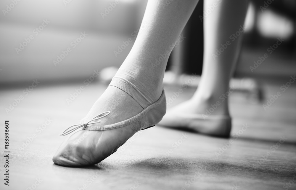 Young Ballerina Dance Training Performance Concept