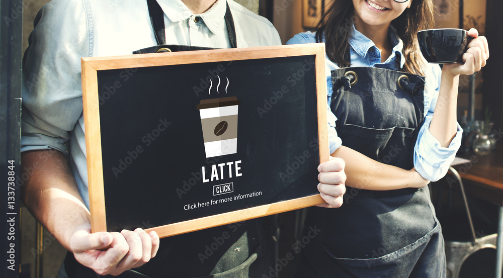 Latte Coffee Milk Foam Froth Caffeine Beverage Concept