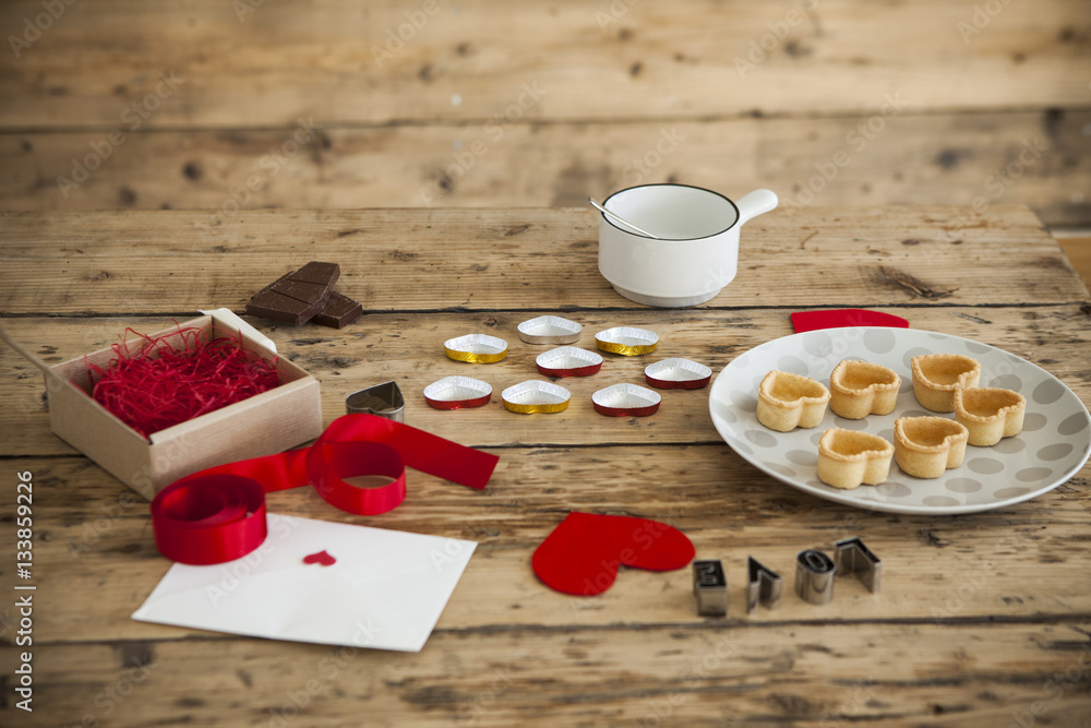 Make chocolate for Valentines Day