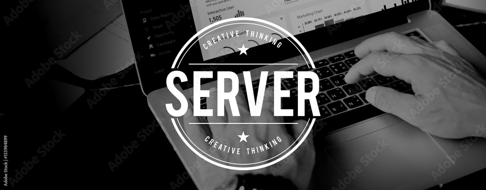 Server Program Data Network Computer Tech Concept