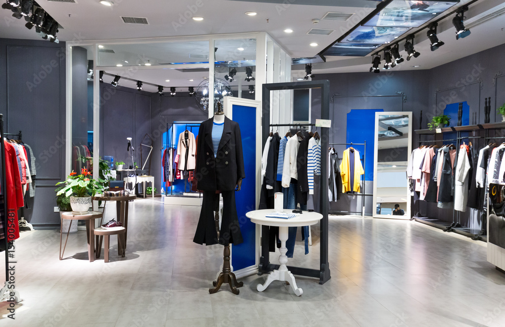 interior of fashion shop