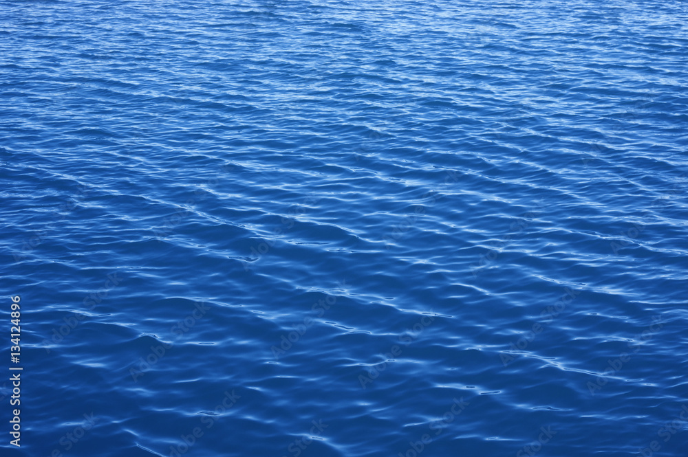 Blue sea water background