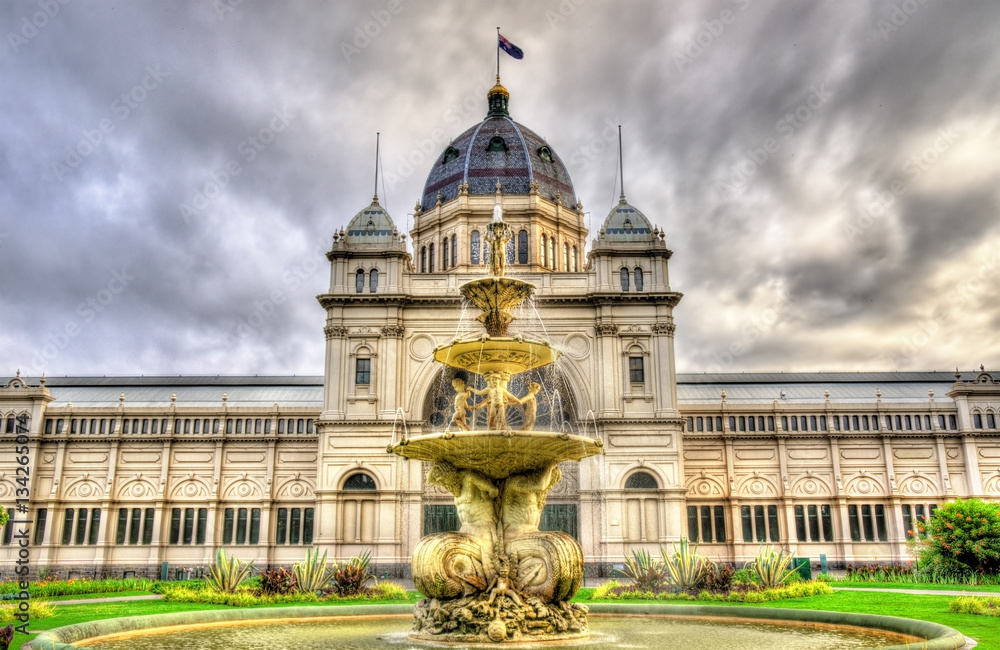 Royal Exhibition Building, a UNESCO world heritage site in Melbourne, Australia