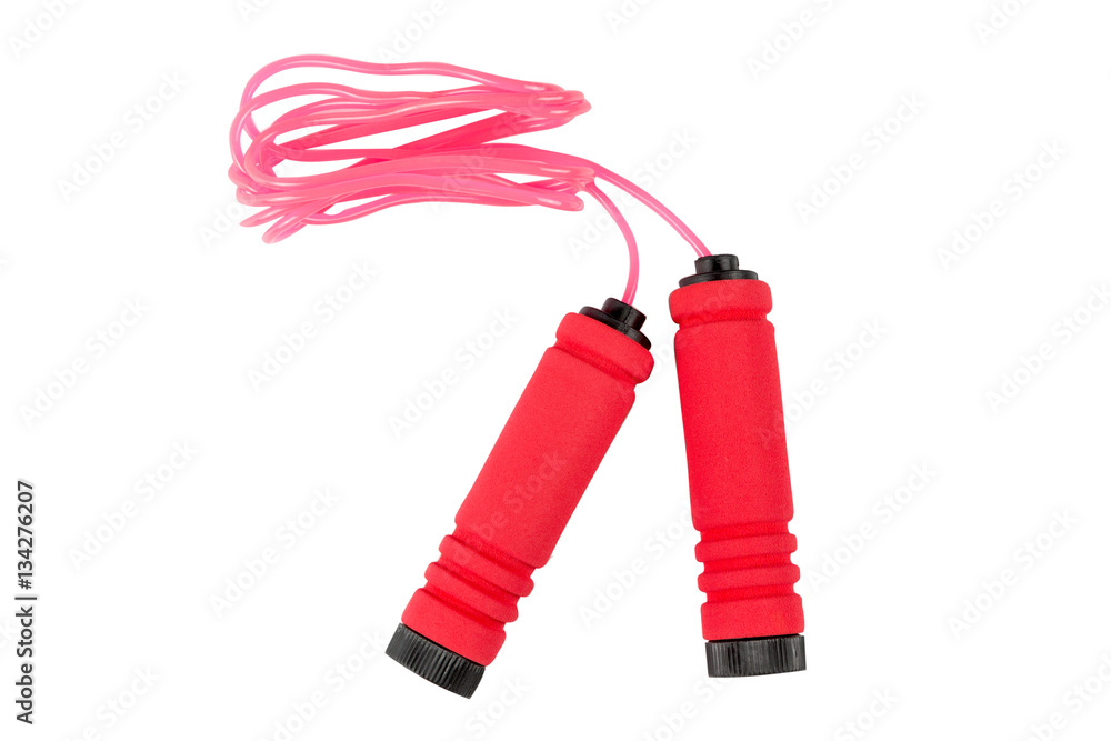 isolated jump rope on white background