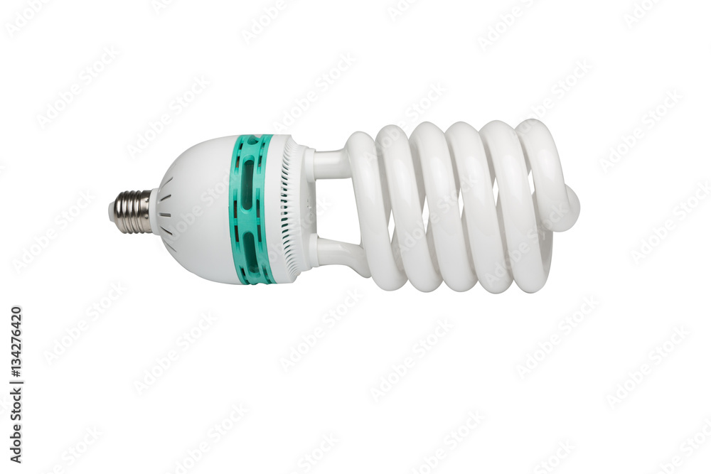 isolated energy saving bulb on white background