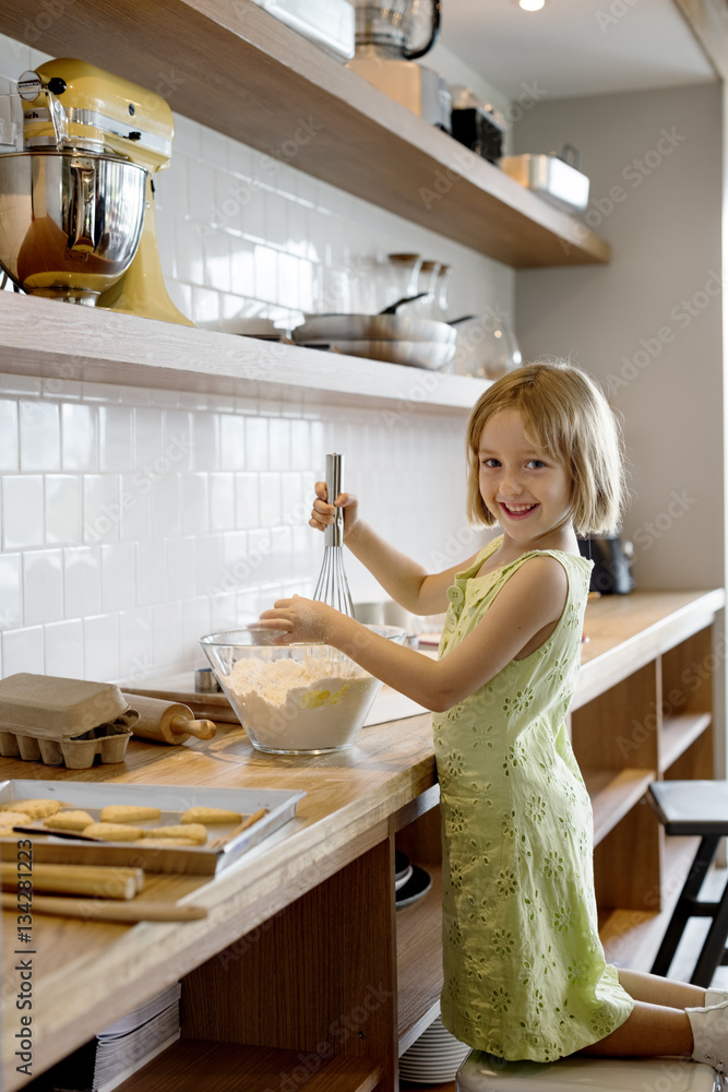 Flour Dessert Cookie Dough Cake Bakery Girl Concept