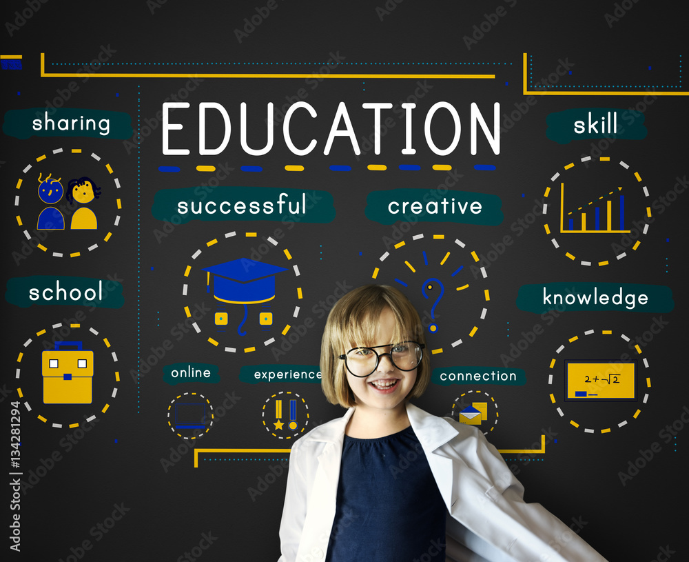 Education Knowledge Study Icons COncept