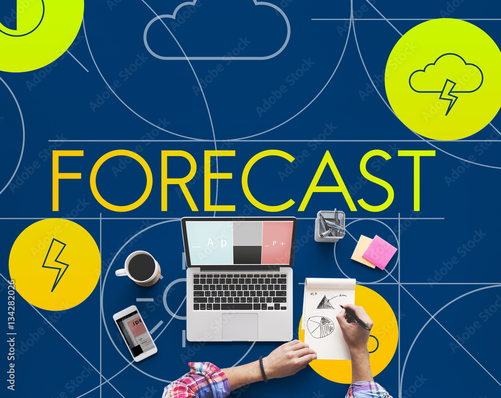 Forecast Season Temperature Cloud Graphic Concept