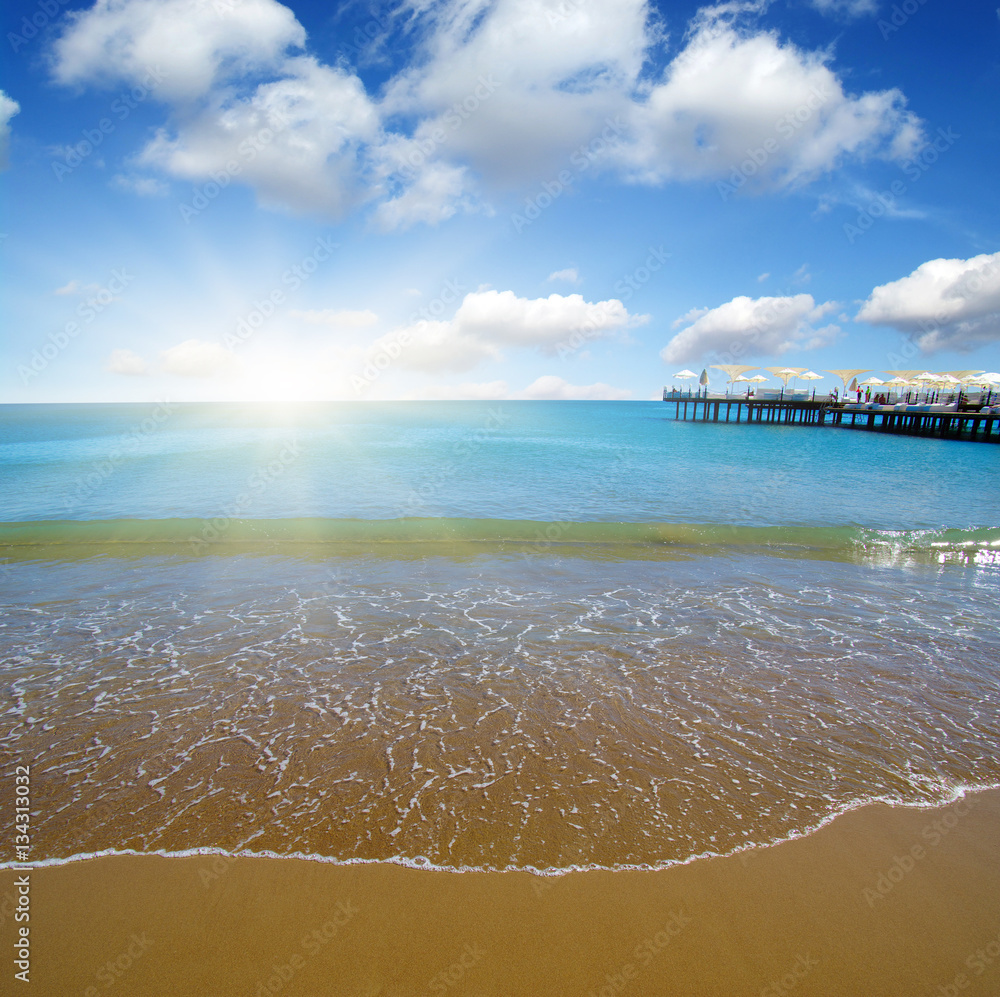 beach and sea