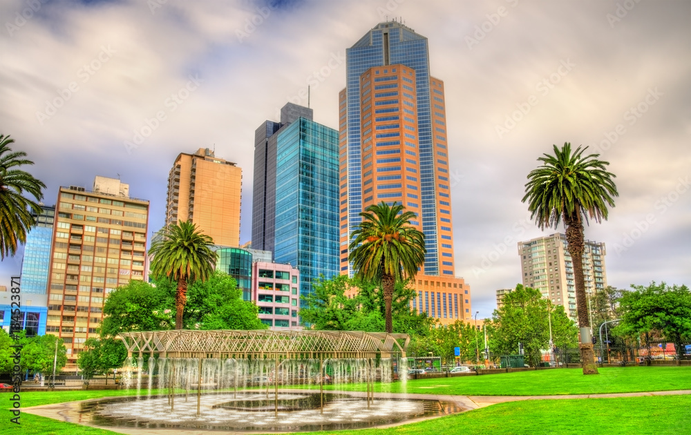 Skyscrapers of Melbourne CBD in Australia