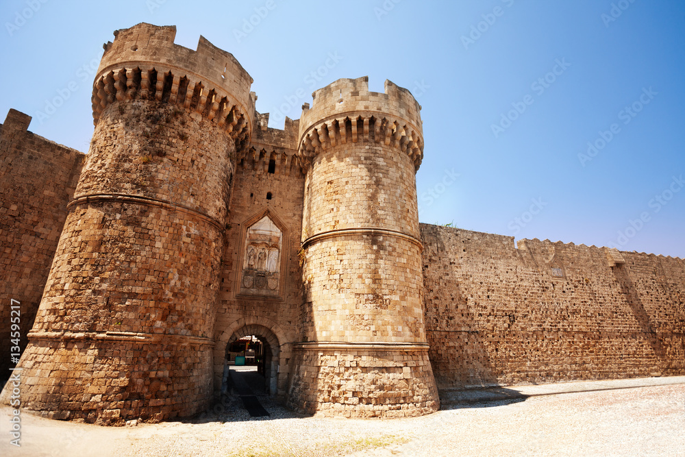 Rhodes famous Knights Grand Master Palace, Greece