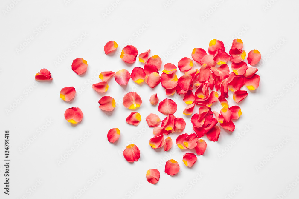 concept of Valentines Day with heart background mock up