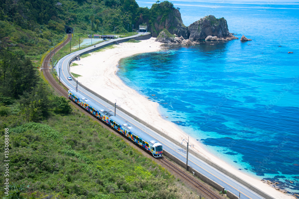 日本海沿いの羽越本線