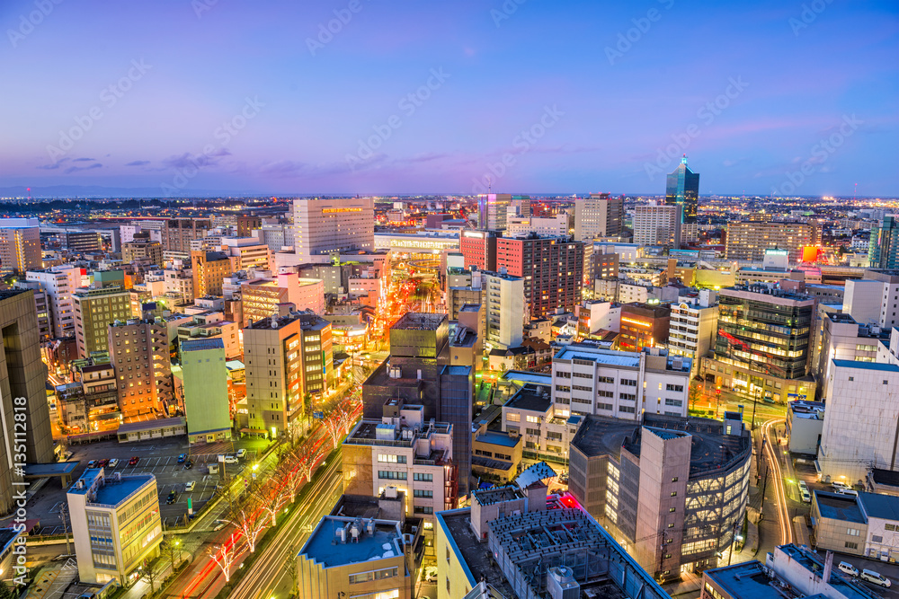 日本富山天际线