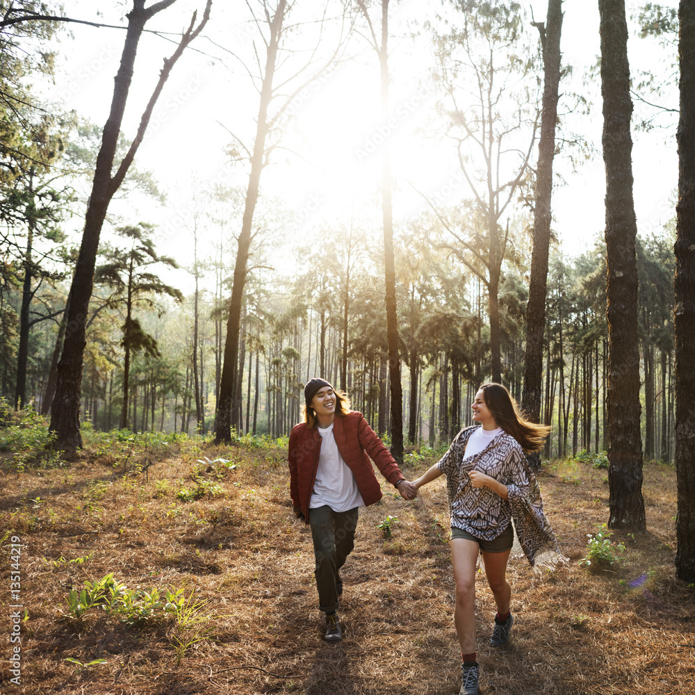 Couple Exploring Trip Holiday Concept