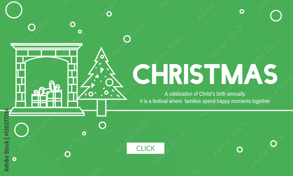 Christmas Celebration Enjoyment Graphic Concept