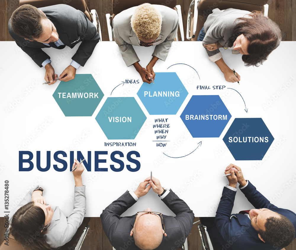 Business Strategy Vision Planning Concept