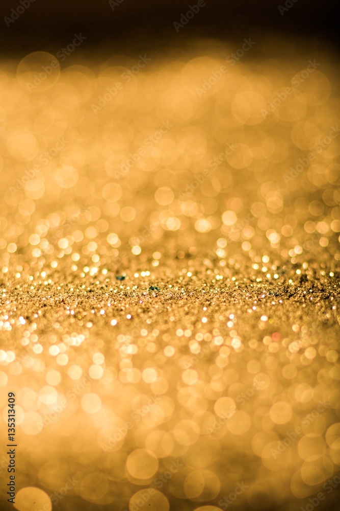 Abstract golden glitter.